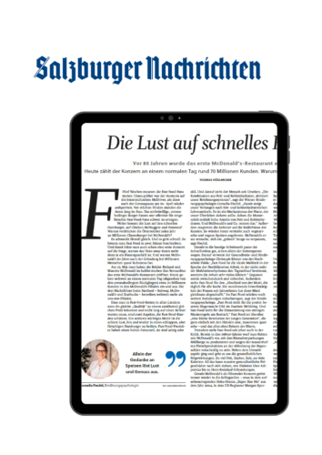 Cornelia Fiechtl im Interview mit Salzburger Nachrichten